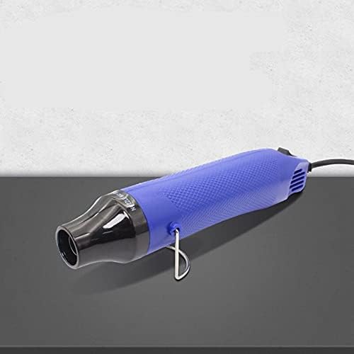 Mini Heat Gun for Epoxy Resin 300W Portable Handheld Heat Gun for Crafts Embossing, Shrink Wrapping, Drying Paint, Clay, Rubber Stamp Heat Tools, Dryer Craft Heat Tool for Cup Turner (Blue)