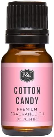 P&J Trading Fragrance Oil for Diffusers for Home - Cotton Candy 10ml Fragrance Scents for Candle Making - Soap Making Supplies & Car Diffuser Scents