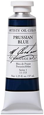 M. Graham Artist Oil Paint Prussian Blue 1.25oz/37ml Tube