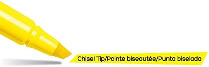 BIC Brite Liner Highlighter, Chisel Tip For Broad Highlighting and Fine Underlining, Assorted Colors, 12-Count (Pack of 18, 216 Count Total)