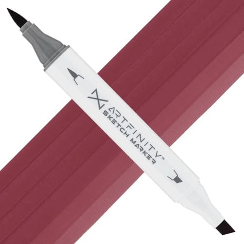 Artfinity Sketch Markers - Tuscan Red RV6-5, Vibrant, Professional, Dye-Based Alcohol Markers for Artists, Drawing, Travel, & More