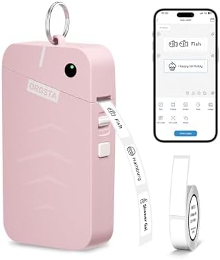 ORGSTA Label Maker, S001 Portable Bluetooth Label Maker Machine with Tape