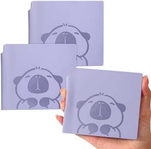 3 Pack Mini Capybara 5x5 Grid Notebooks Cartoon Pocket Quad‑ruled Journals