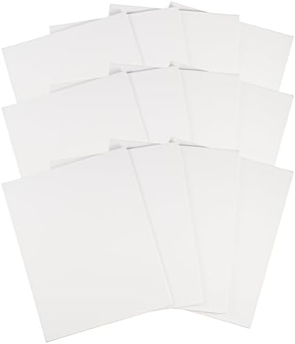 FREDRIX Artist Series Primed Canvas Panels, 7" x 9", Pack of 12