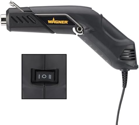 Wagner Spraytech HT400 Dual-Temperature Heat Gun, Craft Kit | Dual 450°F and 680°F settings support shrink tubing, embossing, crafts and sticker removal.