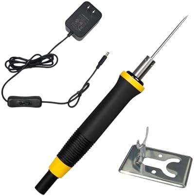 FIRElood Foam Cutter, 5cm Hot Wire Styrofoam Cutter Tool, Electric hot Knife for DIY,Art Making, Foam Carving (black, 50mm), Electronic Transformer Adaptor