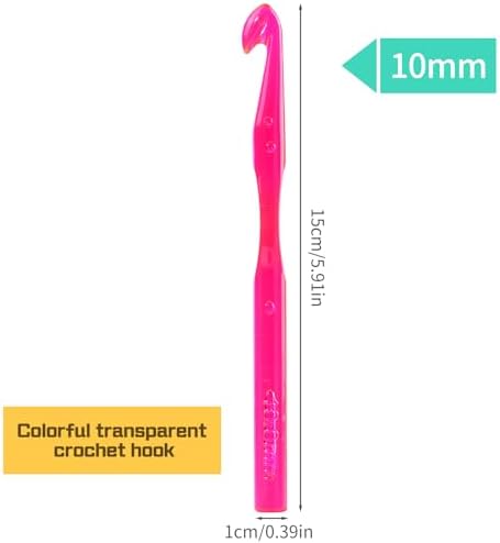 QMNNMA 10 mm Crochet Hook, Large Crochet Hooks for Chunky Yarn