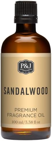 P&J Fragrance Oil - Sandalwood 100ml - Candle Scents, Soap Making, Diffuser Oil, Body Care