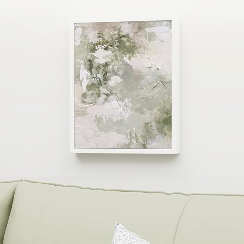 Venusmiles Canvas Frame 8x10 Frame for Canvas Painting Floating for 1" Deep, Floater for Canvas Artist Panel Oil Painting Wall Art Décor, Vertical or Horizontal Picture Wall Decor, White