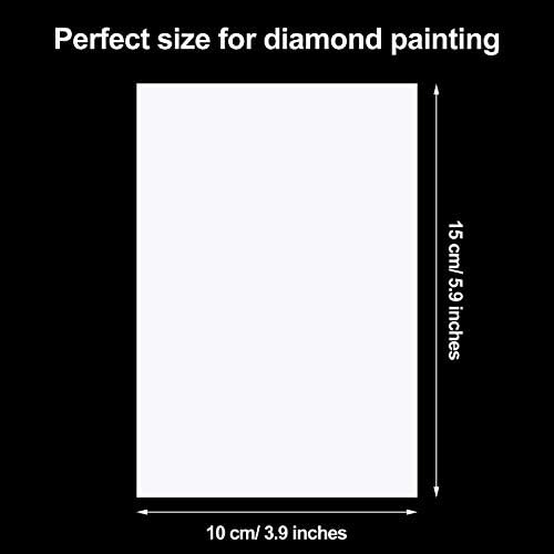 Diamond Painting Release Paper, Double-Sided Non-Stick Cover,100 Pcs, 5.9 x 3.9 in