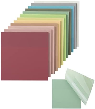 Mr. Pen- Transparent Sticky Notes, 3" x 3", 12 Pads, 600 Sheets | See Through Self-Adhesive Notes for Bible Journaling and Studying, Water-Resistant, Easy to Peel, Clean Removal