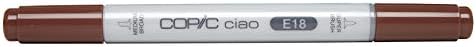Copic Markers E18 Ciao with Replaceable Nib, Copper