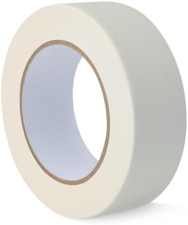 Amazon Basics Multi-Surface Masking Tape for Labeling, 1.41" x 60 Yards, Beige, 1 Roll