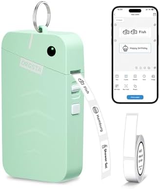 ORGSTA S001 Label Maker Machine with Tape, Portable Bluetooth Label Maker