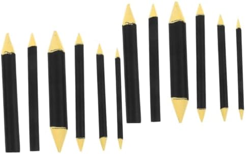 TEHAUX 12pcs Blending Stump Artists Ergonomic Paper Wiper Tools for Sketching Drawing for Pastel Blending Compact Lightweight Design