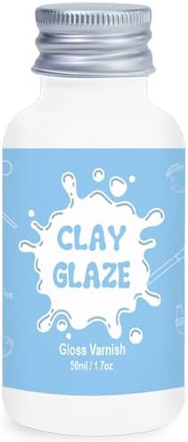 50ml Air Dry Clay Glaze, Protect Clay Surfaces, Delivers Gloss Glaze Effect
