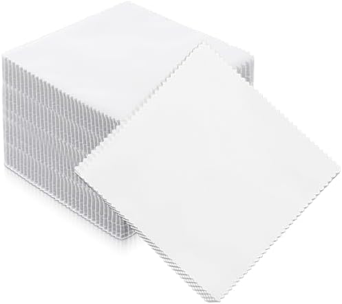 100 Pack 10-inch Cotton Fabric Squares, 10″ Precut Quilting Fabric Bundles, Solids White Charm Pack, for DIY, Beginners, Sewing, Craft