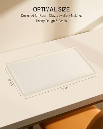 Silicone Art Mat for Crafts, 12" x 19" Waterproof Non-Slip Painting Mat