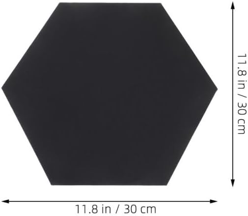 SHINEOFI 2pcs Hexagon Canvas Boards Black Artist Painting Panels for Oil Acrylic Art Ready to Hang Unique Geometric Frames for Home Office Gallery Decoration
