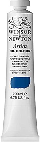Winsor & Newton Artists' Oil Paint, 200ml Tube, Phthalo Turquoise