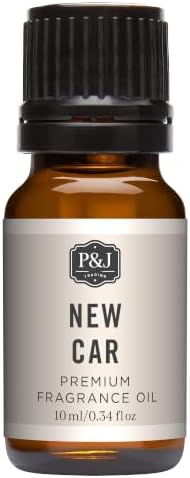 P&J Trading Fragrance Oil for Diffusers for Home - New Car 10ml Fragrance Scents for Candle Making - Soap Making Supplies & Car Diffuser Scents