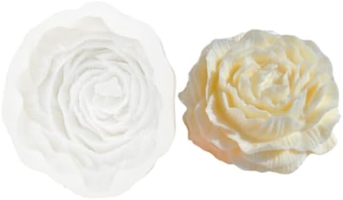 6.7 Inch Peony Flower Silicone Mold Resin Wax Soap Candle Making DIY Mold