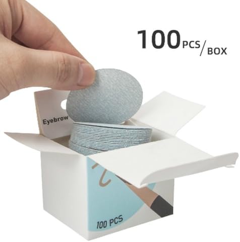 Sandpapers Sharpener - 100 Pieces Sandpaper Pads for Sketch Pencil, Crayon, Eyebrow Pencil, Charcoal Pencil Pointer for Artists and Students