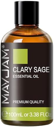 MAYJAM Clary Sage Essential Oil for Diffuser Soap Candle Making, 3.38FL.OZ
