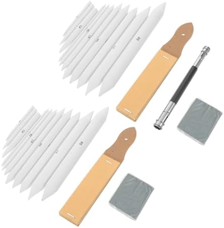 TIDTALEO 33pcs Sketch Drawing Tools Blending Stumps and Tortillions Set with Sandpaper Sharpener Pencil Extension Tool and Erasers for Beginner Artists and Students