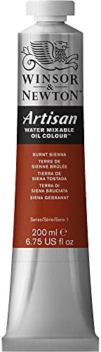 Winsor & Newton Artisan Water Mixable Oil Paint, 200ml, Burnt Sienna