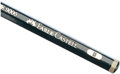 Faber-Castell, Castell 9000 B, Graphite Pencil for Writing, Drawing and Sketching