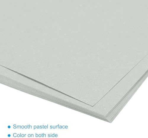MECCANIXITY 50 Sheet Origami Paper Double Sided Light Gray 5.5 x 5.5 Inch Square Sheet for Art Craft Project, Beginners, Gifts Decor