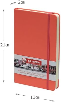 Talens Art Creation Sketchbook, Coral Red, 80 Sheets, 5.1 x 8.3 in