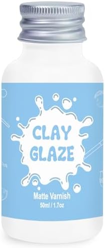 50ml Air Dry Clay Glaze, Protect Clay Surfaces, Delivers Matte Glaze Effect | Matte Glaze, Air Dry Clay Varnish, Waterproof, Dustproof,Prevents Clay Scratches & Wear