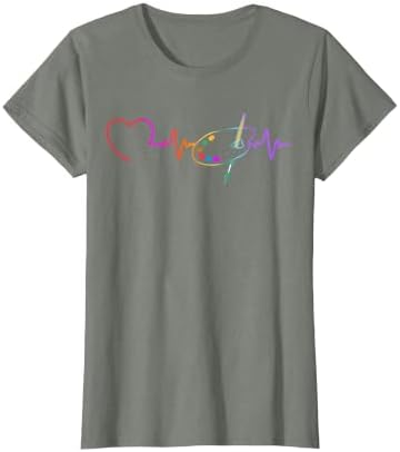 Funny Paint Palette Brush Artist Painter Art Teacher Men Kid T-Shirt