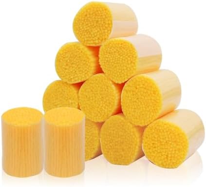 AKZYTUE 12 Rolls Latch Hook Yarn, Precut Rug Yarn for Latch Hook Kits, Crochet Yarn Bundles for Latch Hook Rug Making, DIY Tapestry Crafts for Adults & Beginners,Yellow