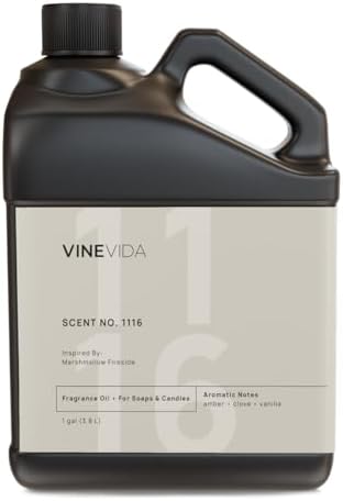 VINEVIDA [128oz] Marshmallow Fireside Fragrance Oil for Candle Making and Soap Making - Premium Candle Scents for Soy Candles