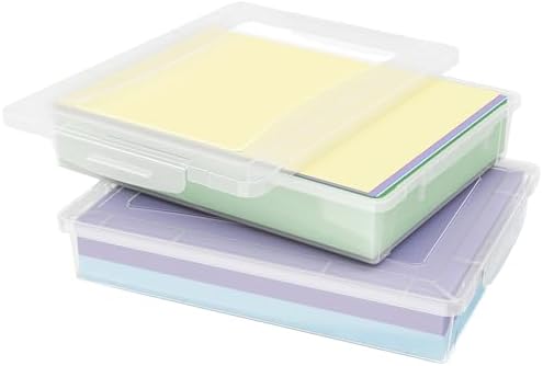 Lifewit Paper Organizer Storage with Lid, Fits 8.5" x 11" Letter, 2 Pcs