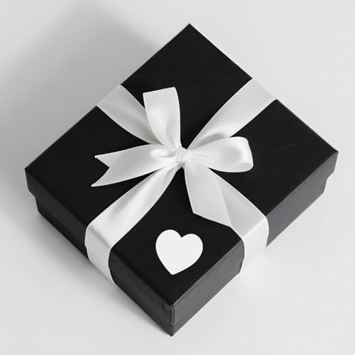 Anwyll Heart Stickers - 500Pcs 1Inch Valentines Day Heart Stickers White Heart Shape Sticker for Reward Classroom Self Adhesive Love Incentive Sticker for Envelope Seal Card Birthday Wedding Favors
