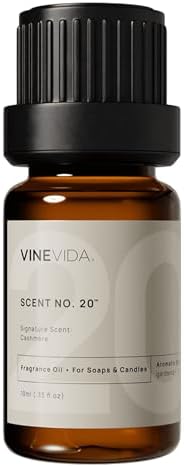 VINEVIDA [0.33oz] Cashmere Fragrance Oil for Candle Making and Soap Making - Premium Candle Scents for Soy Candles