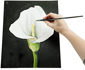 Senso Clear Primed Linen Stretched Canvas - Multi-Media Stretched Canvas for Oils, Acrylics, Pastels, & More! - 11x14