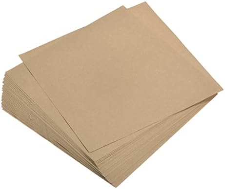 MECCANIXITY 50 Sheets Origami Paper Double Sided Dark Khaki 6x6 Inch Square Sheet for Art Craft Project, Beginners, Gifts Decor
