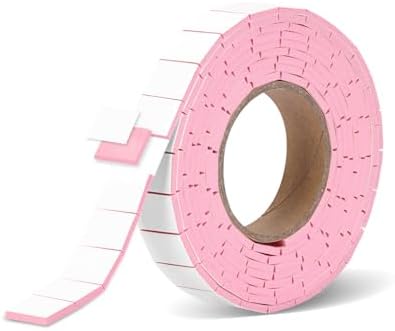168 Pcs Foam Tape Craft Double Sided Precut 3/4 X 1/2 Inch 3D Adhesive Foam Squares Self Adhesive Dots Pink for Halloween Christmas DIY Crafts Art Sewing Supplies (1 Tape, Pink)