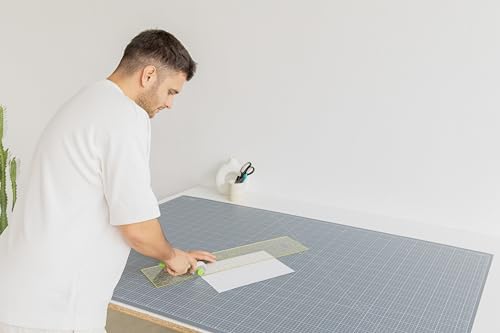 Elan Cutting Mat 36x60 Gray, Extra Large Self Healing Cutting Mat 36 x 60 Inch, 5-Ply Craft Board Gray, Hobby Board for Sewing and Quilting