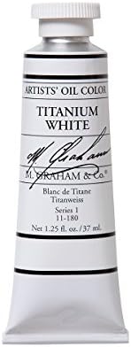 M. Graham 1-1/4-Ounce Tube Oil Paint, Titanium White