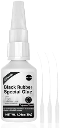 30g Black Rubber Adhesive for Tire Repair, Edge Bonding, DIY Crafts