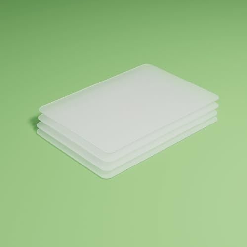 4Pcs Silicone Mats for Kitchen Counter: 10.24"x14.2"(1mm Thick) Clear Small