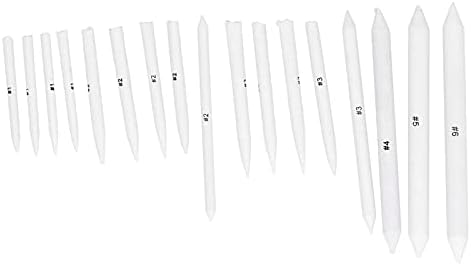 Zerodis Painting Tools Sketch Drawing Tool Set with Sandpaper Sharpener for Artists Students Beginners Paper Stainless Steel Material 28pcs Blending Stumps