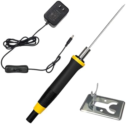 FIRElood Foam Cutter, 10cm Hot Wire Styrofoam Cutter Tool, Electric hot Knife for DIY,Art Making, Foam Carving (black, 100mm), Electronic Transformer Adaptor