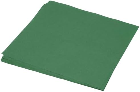 MECCANIXITY 50 Sheet Origami Paper Double Sided Emerald Green 10x10 Inch Square Sheet for Art Craft Project, Beginners, Gifts Decor